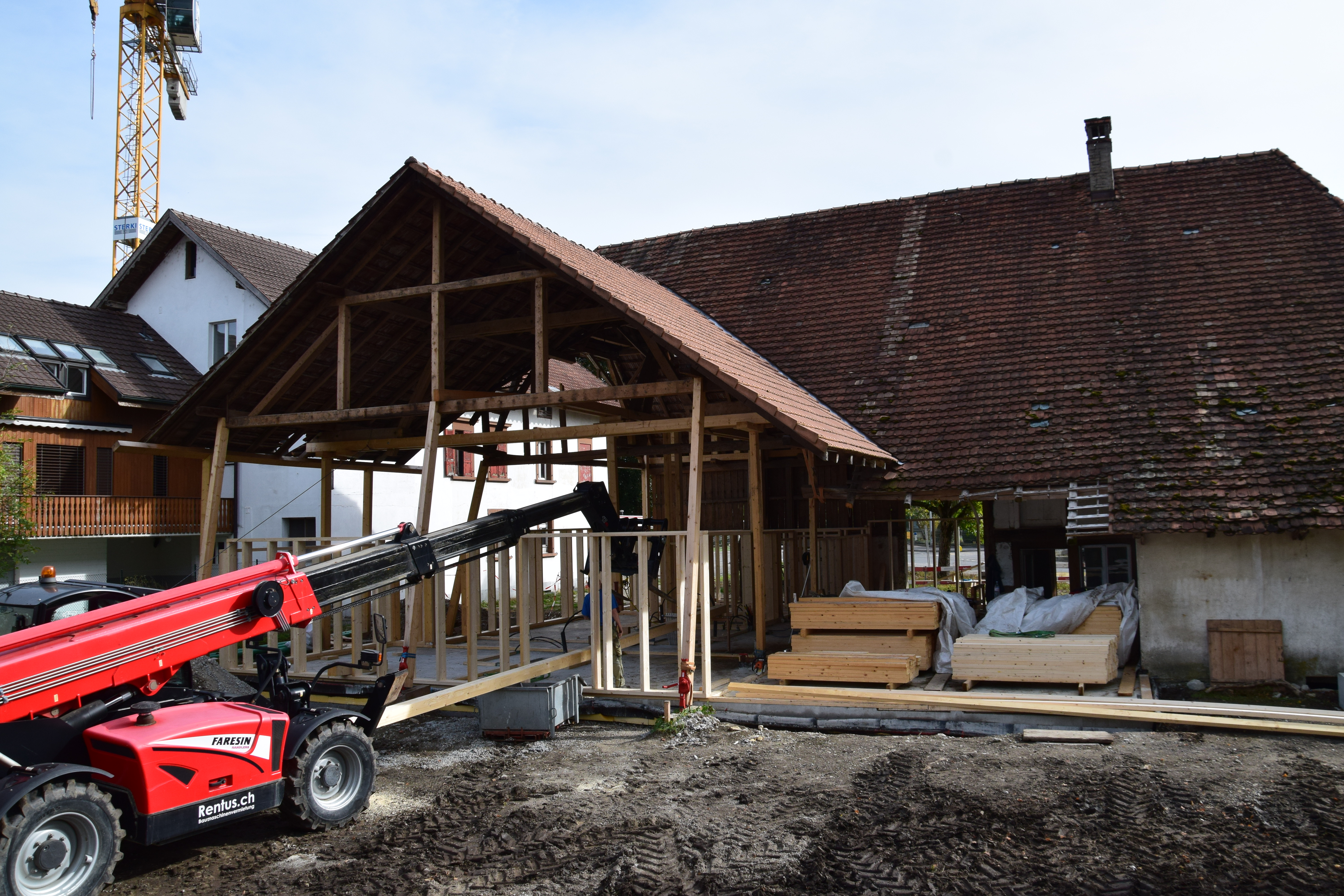das "Haus im Haus" entsteht