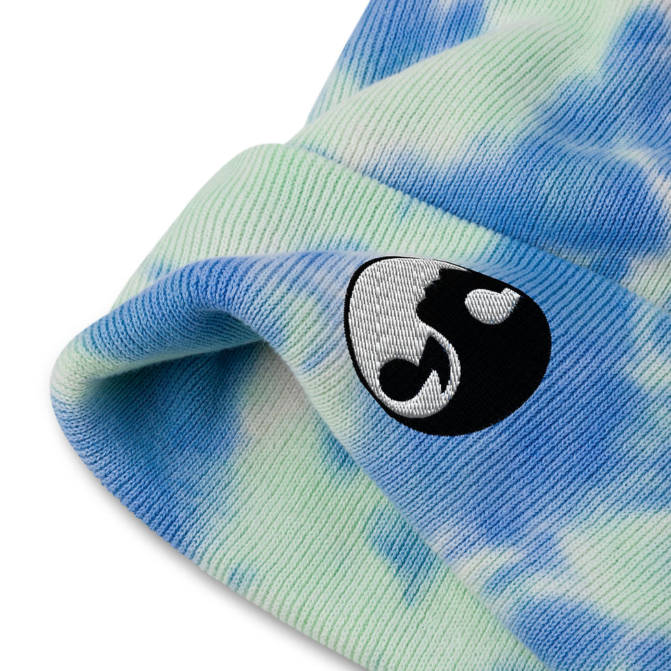 Thumbnail: Tie-dye Yin Yang beanie