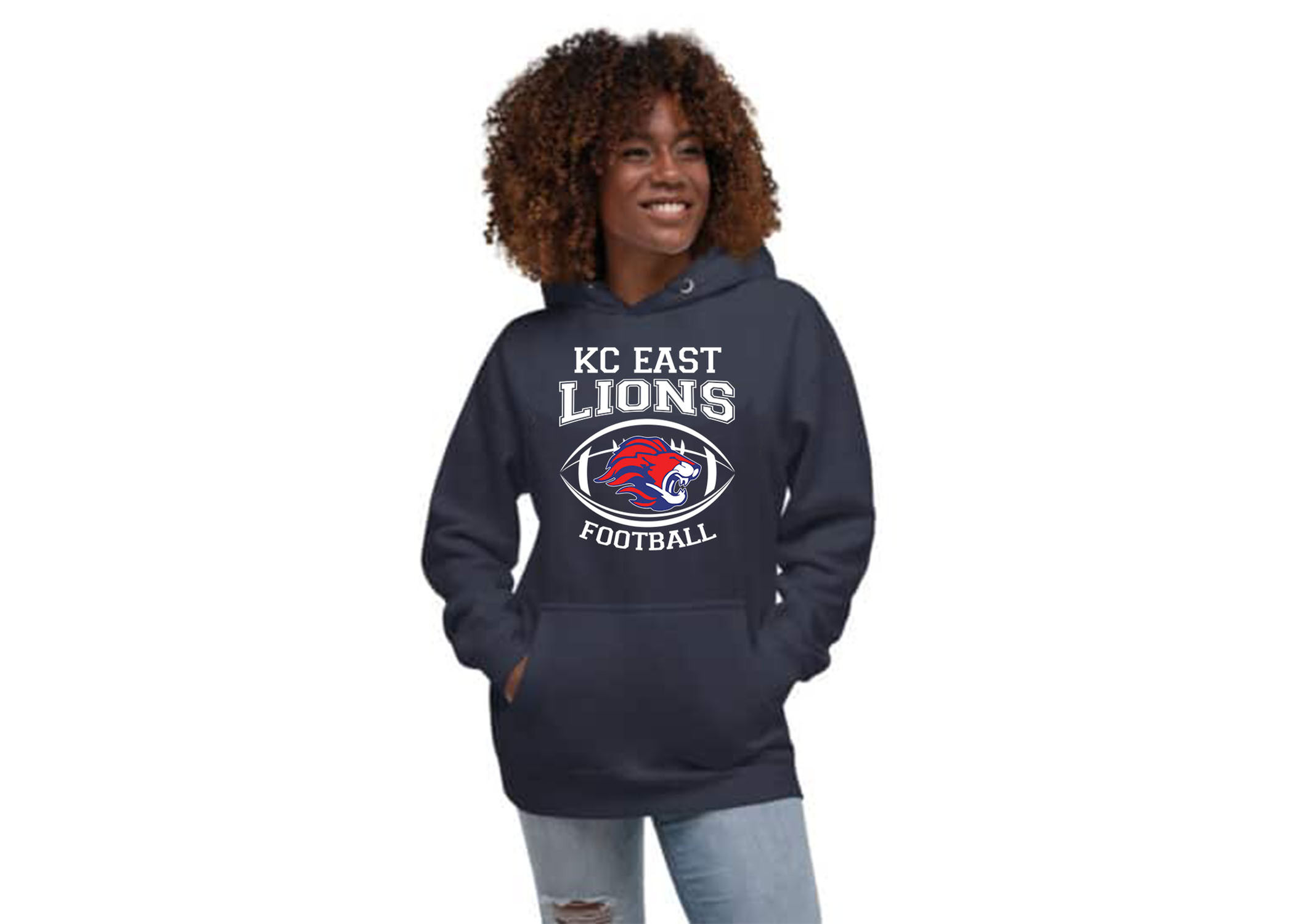 Ladies Lions Football Hoodie