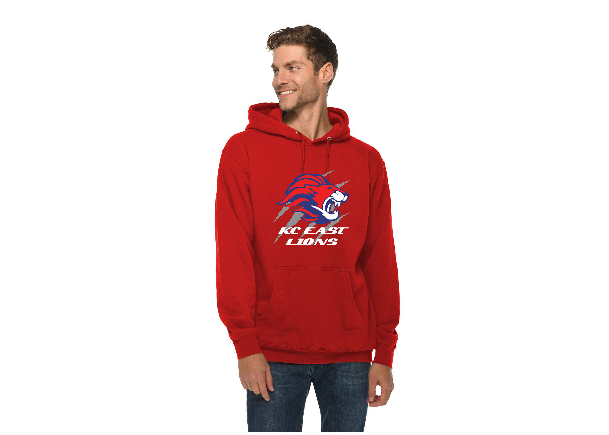 Men's Red Lions Claw Hoodie