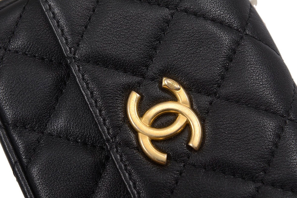 Thumbnail: CHANEL Pearl Chain Flap Card Holder