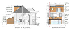 Planning Elevations Drawing for the Loft Conversion, Rear Extension & Alterations in Enfield