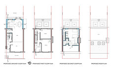 Planning Plans drawing for the Loft Conversion and Rear Extension in Wandsworth