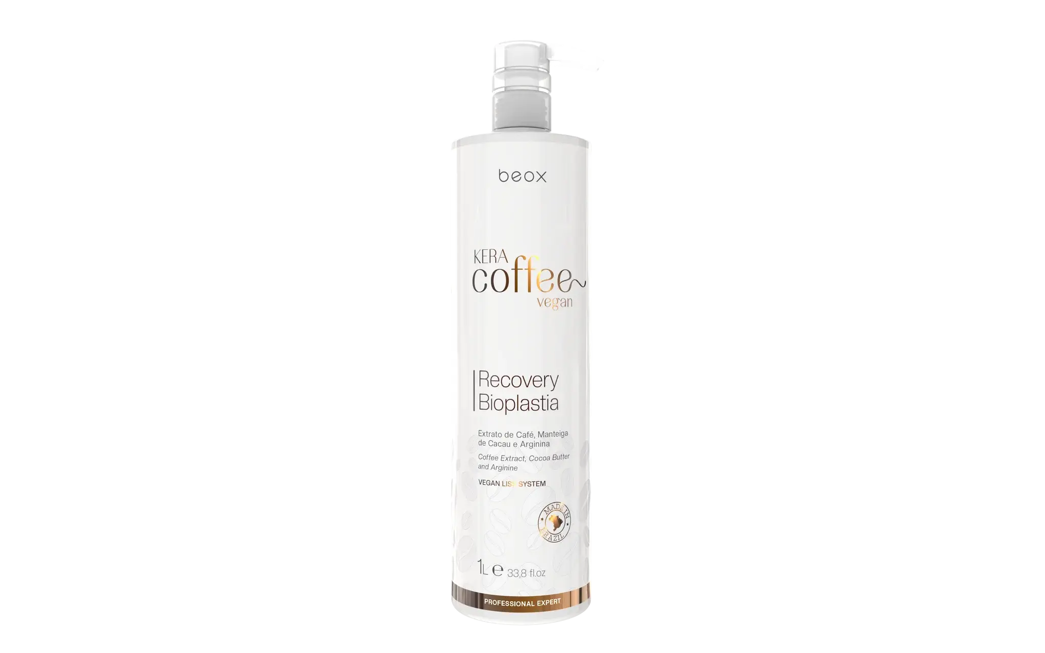 Beox Kera Coffee Recovery Bioplastia product, for damaged hair; 1 liter