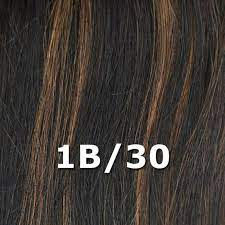 Thumbnail: Dark brown hair with highlights; visible text 1B/30 texture background