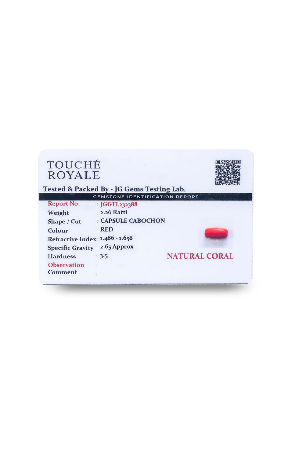 Thumbnail: Coral Parfum by Touche Royale -100 ml, Luxury Long Lasting Perfume | Smell Fresh