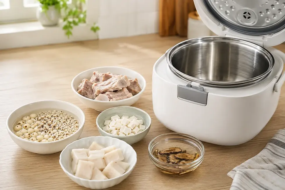 四神湯食譜的材料與完成湯品