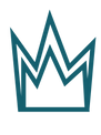 Illustration of a crown in emerald green