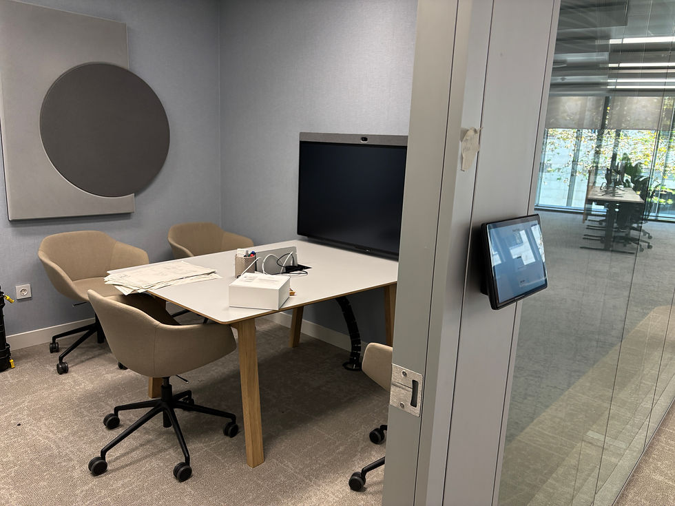 Good AV in action as a meeting starts instantly without anyone touching a cable or remote