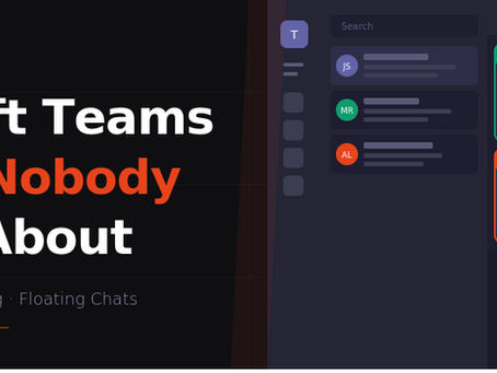 Microsoft features; Voice Isolation, Window sharing, Separate windows.