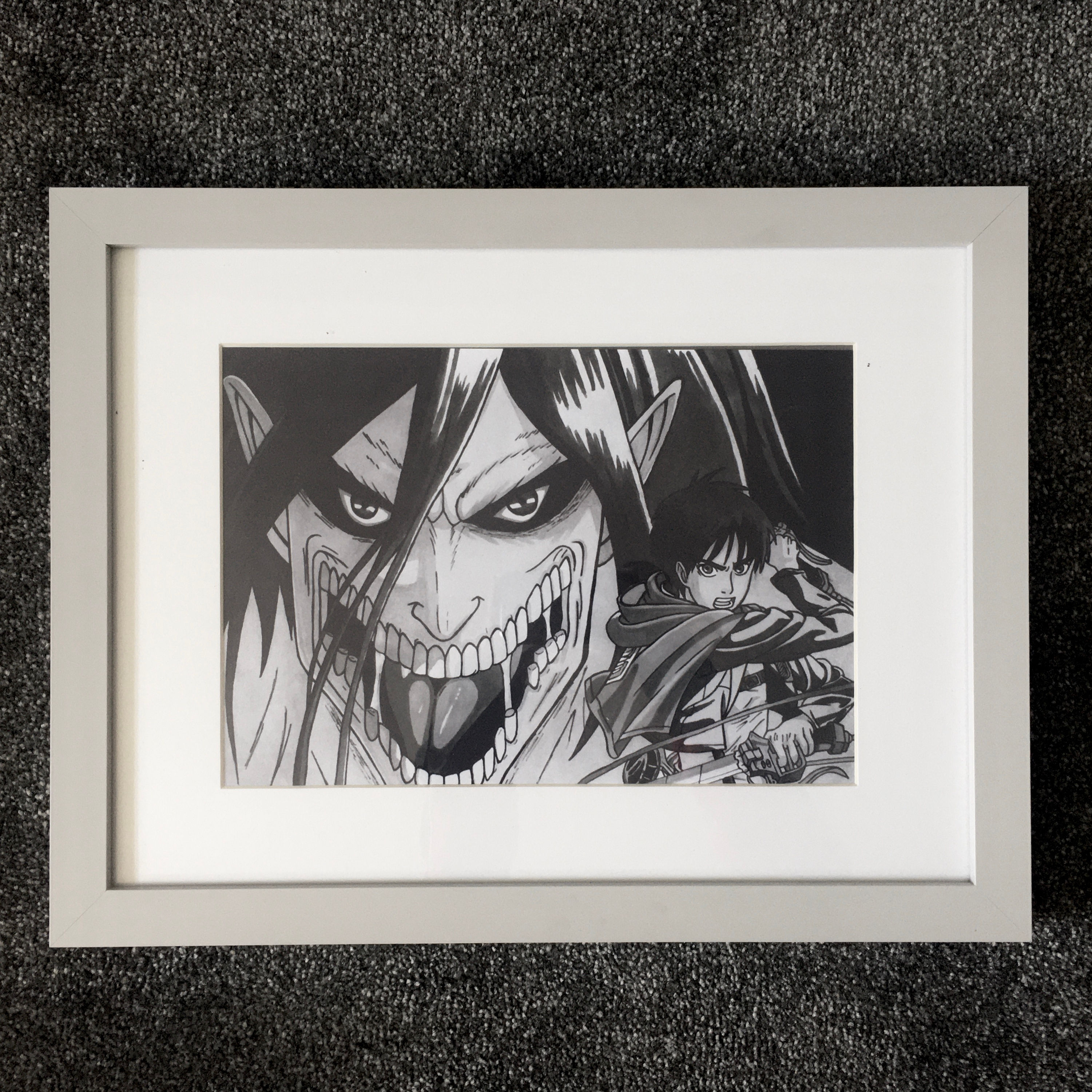 A4 Attack On Titan Eren Jaeger PRINT