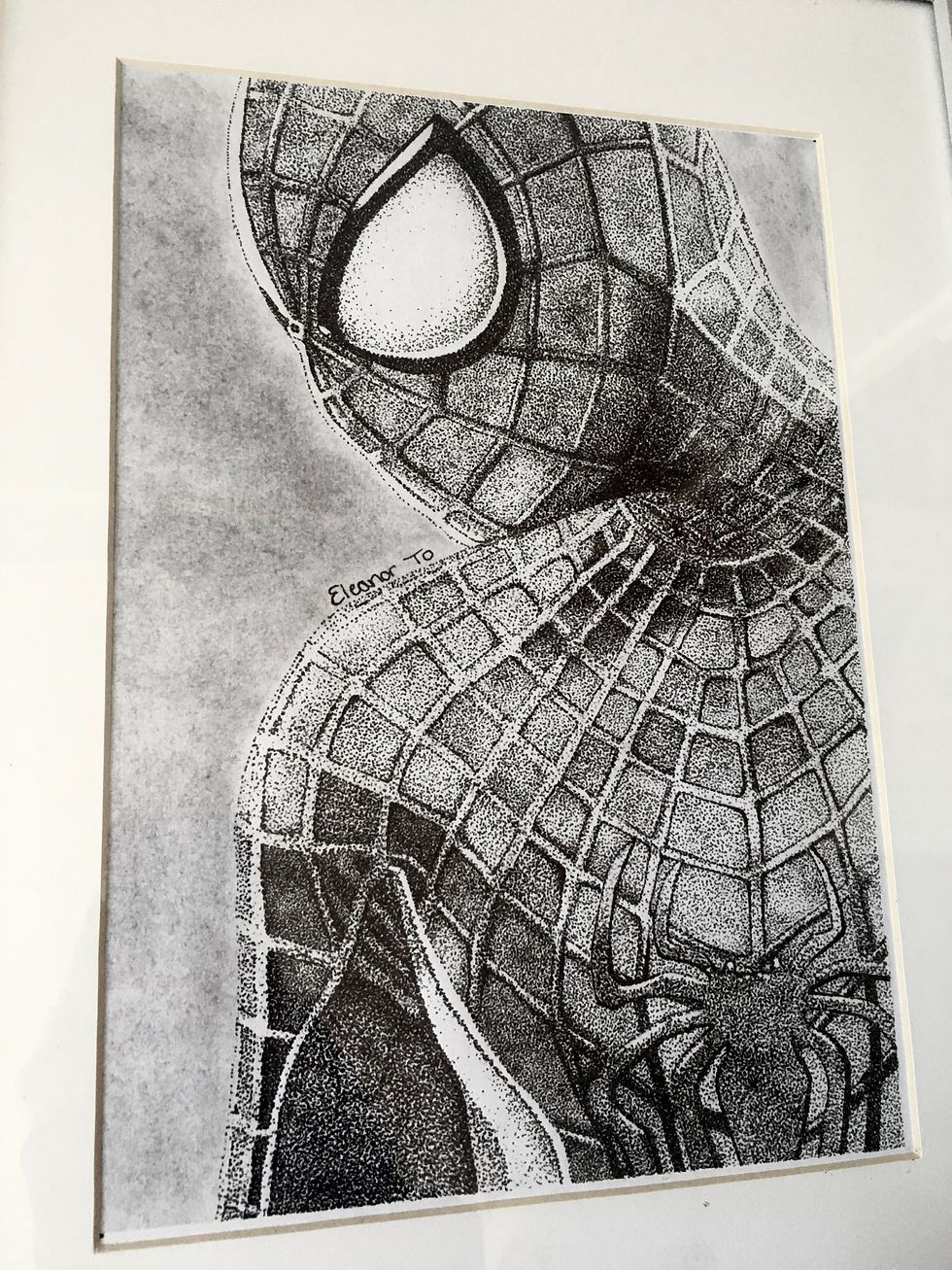 Thumbnail: A4 Spider-Man Pointillism Artwork PRINT