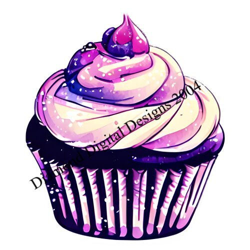Küçük resim: Cupcake Set of 10 Sublimation Png Svg Pdf Digital Download