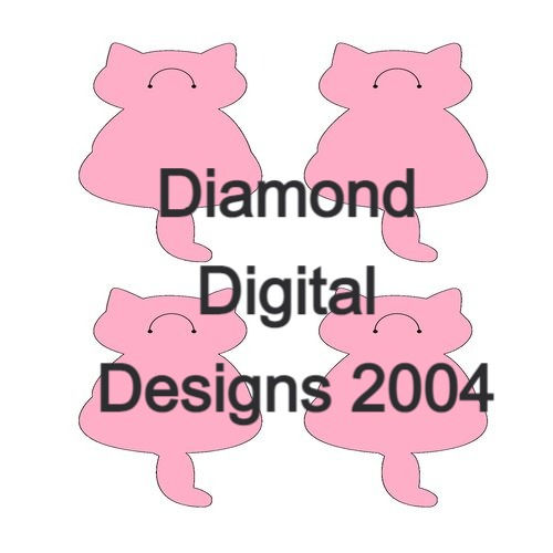 Thumbnail: Cat Keyring Display Cards Set Png Jpg Svg Pdf Digital Download