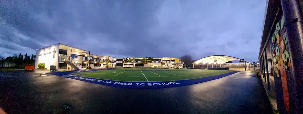 Night view of school