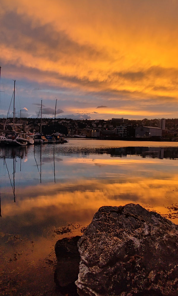 sunset in Tromsø