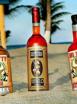 Big Titty Rum Vanilla, Amari, Habenero on the beach