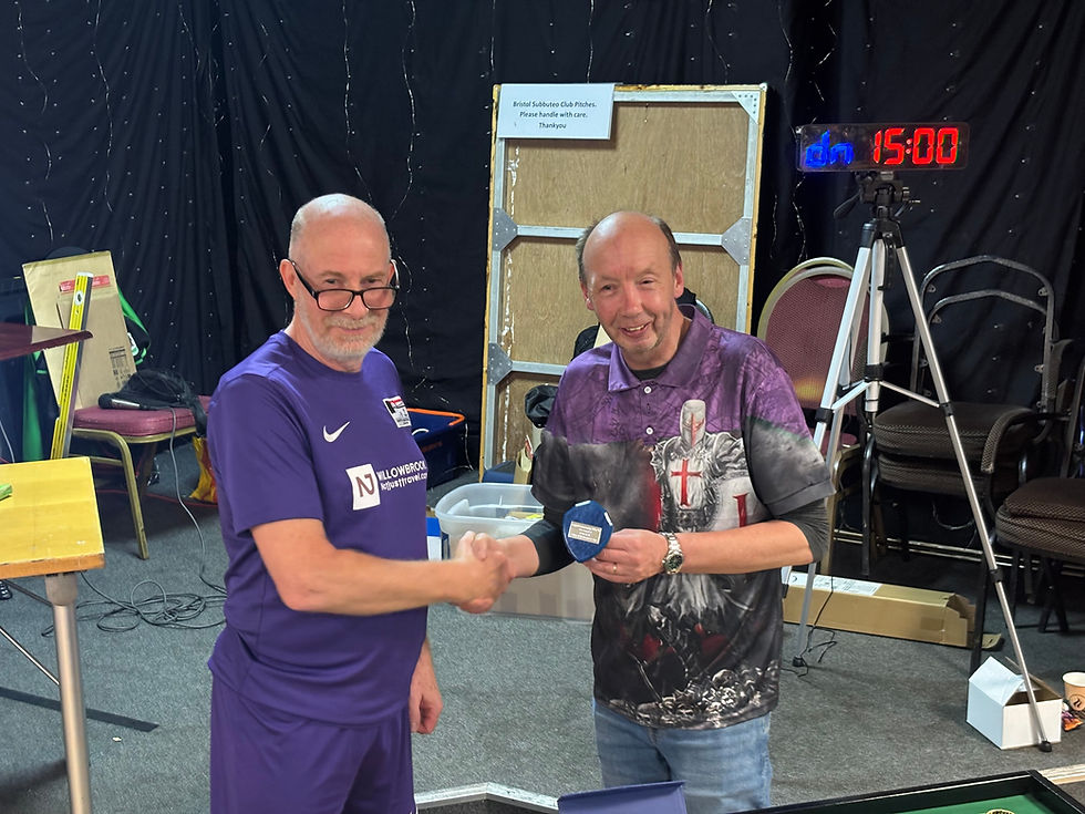 Shield Runner-up Stuart Briffett (Right)