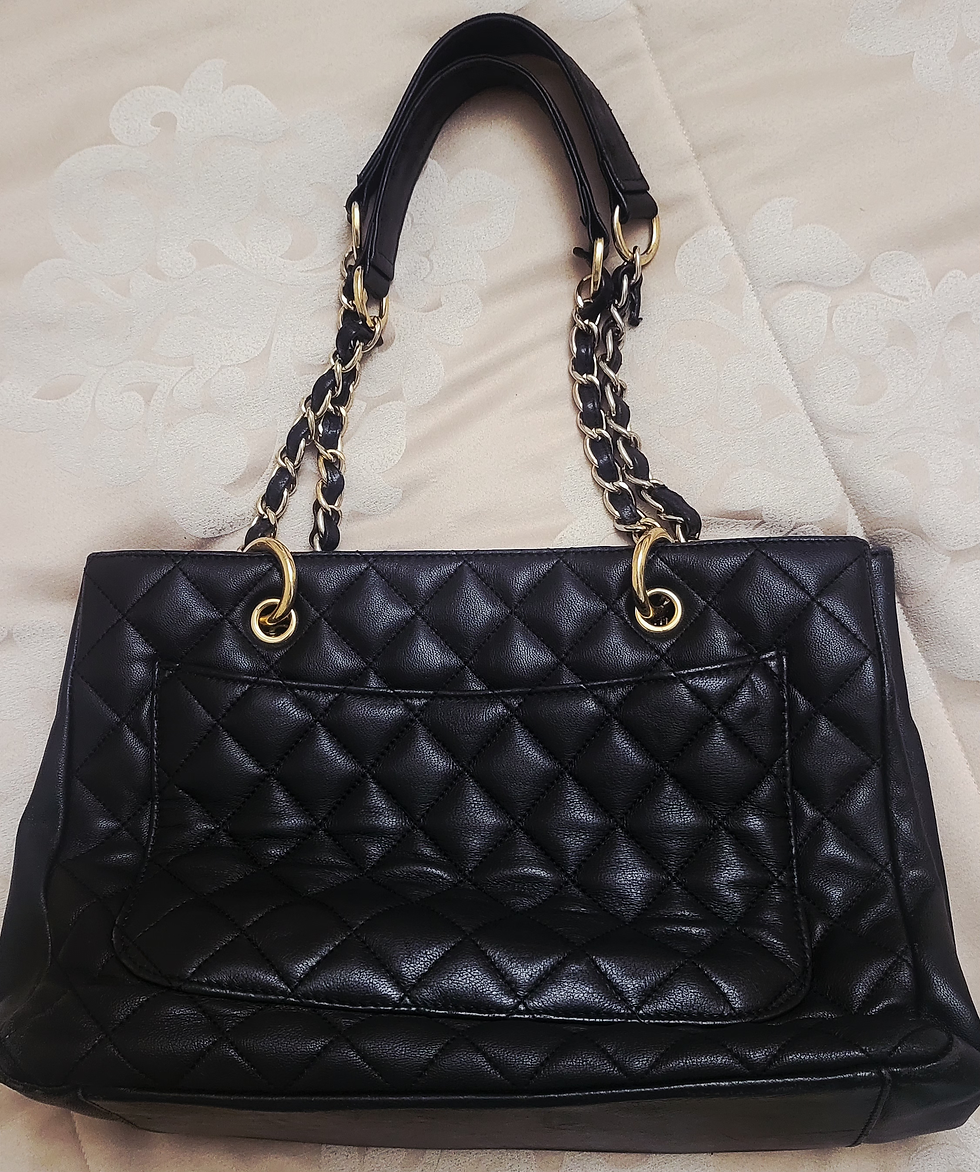 Miniatura: LM 227 / Chanel Grand Chopping Tote,  couro  caviar autêntico 