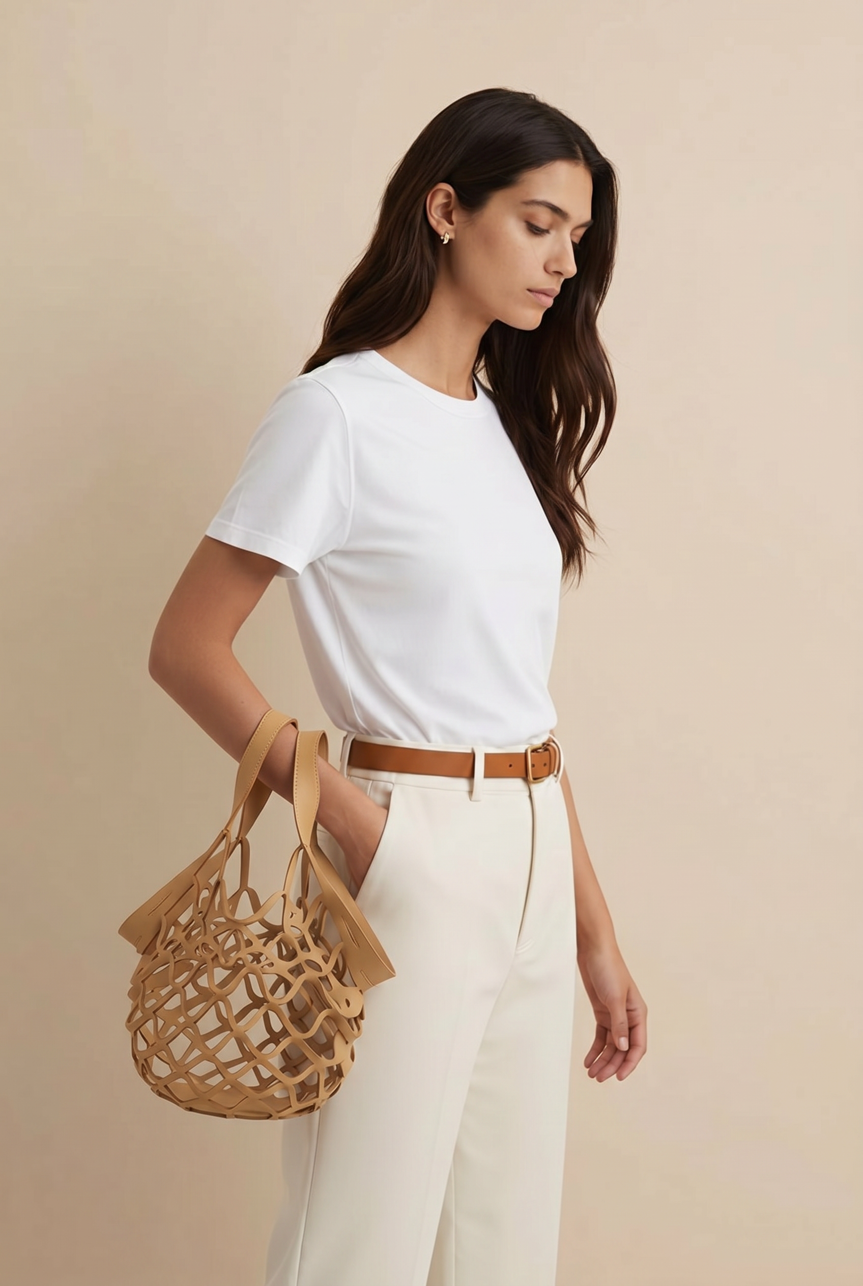MP 555 | tote bag de compras em couro autêntico