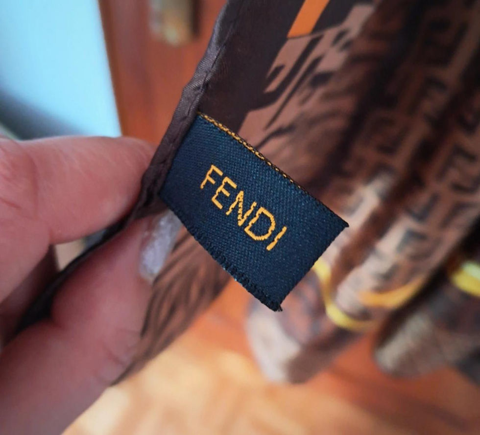 Miniatura: LL 250 / Lenço Fendi, ceda, original 