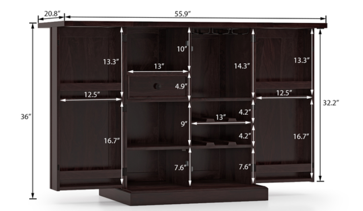 Thumbnail: Caledonia Bar Cabinet by Urban Ladder