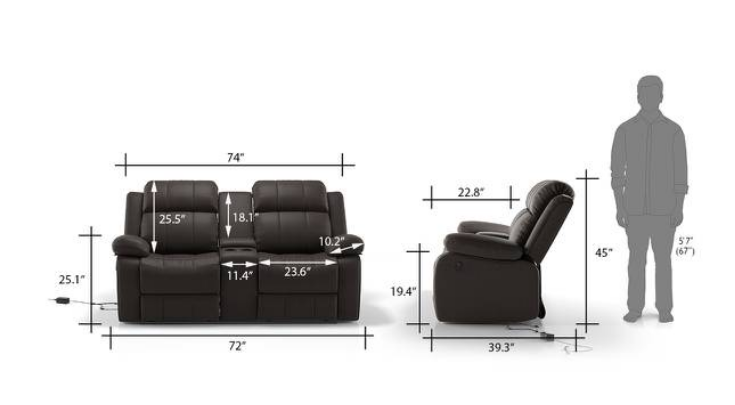 Thumbnail: Robert Moterized Home Theatre Rocker Recliner by Urban Ladder