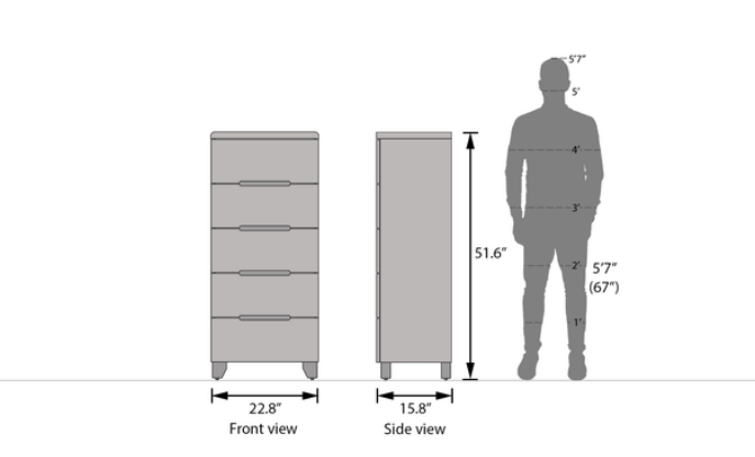 Thumbnail: Oslo Tall Chest Of Drawers by Urban Ladder