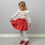 Thumbnail: Caramelo Kids diamanté bow skirt set