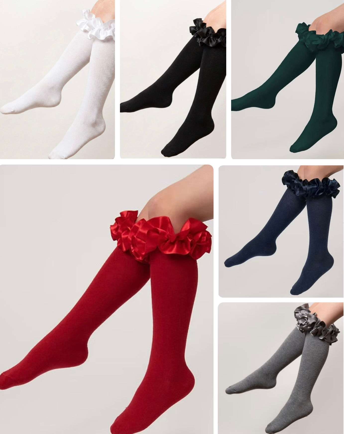 Caramelo Kids ruffle knee highs