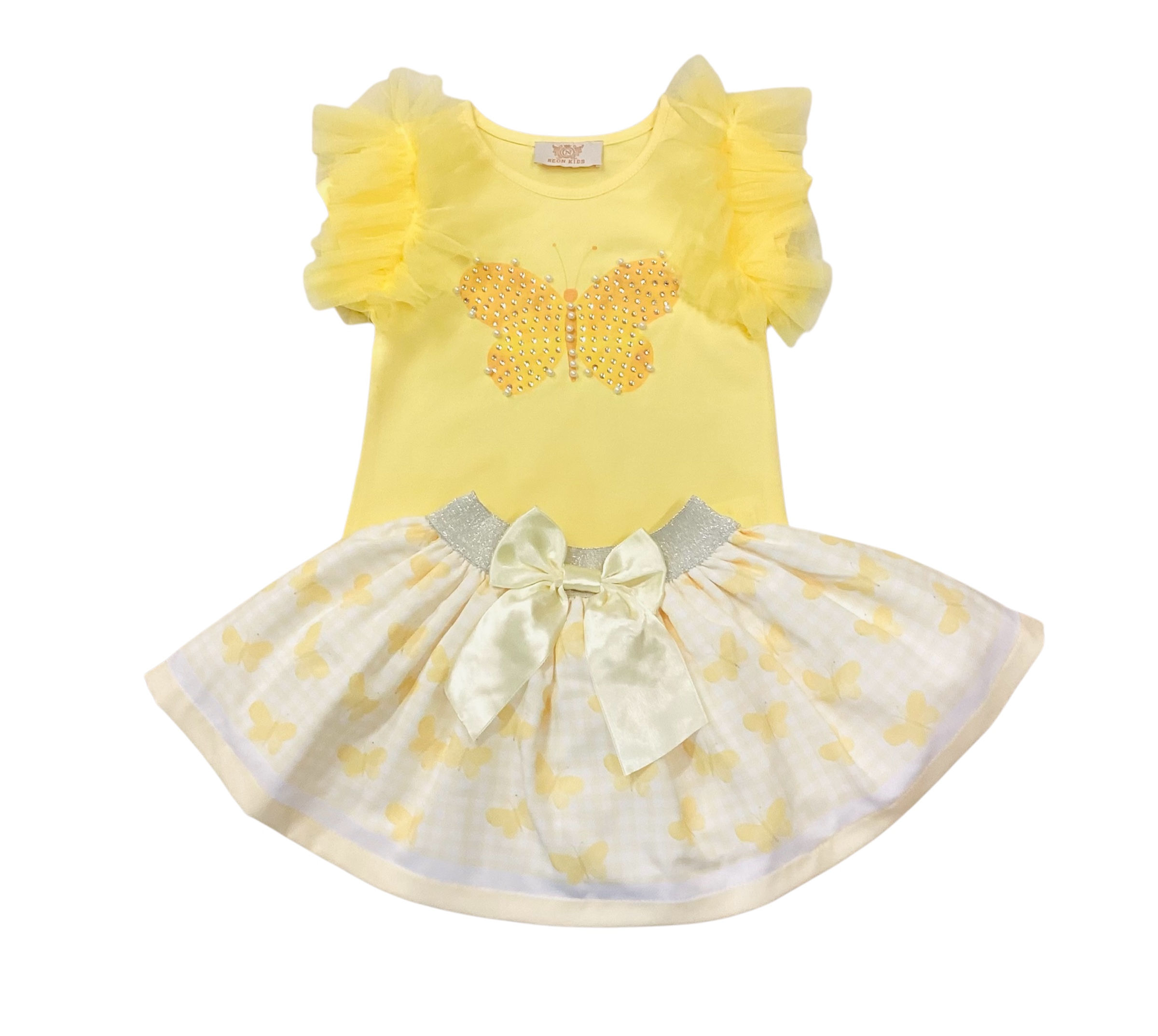 Butterfly skirt set