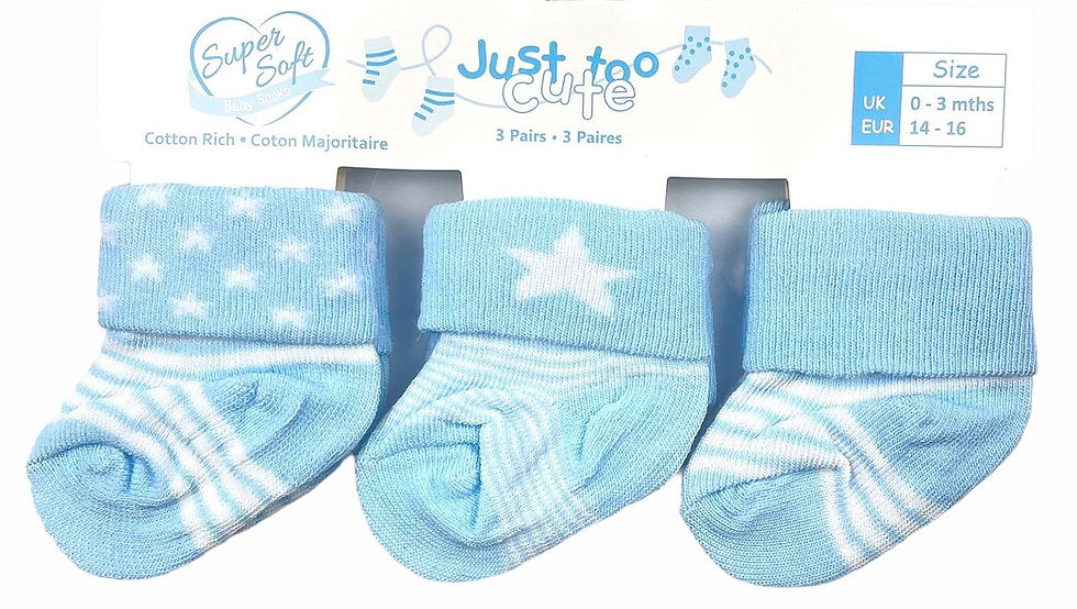 Just Too Cute triple pack socks
