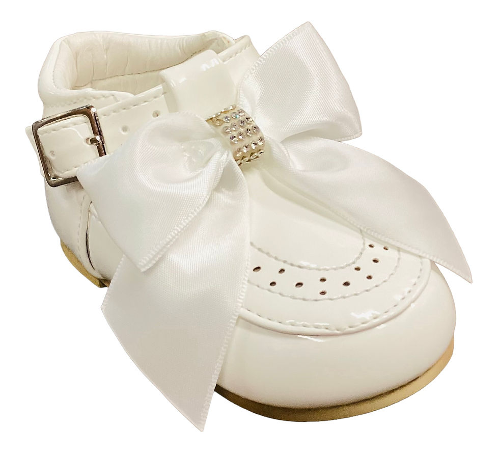 Diamanté bow shoes