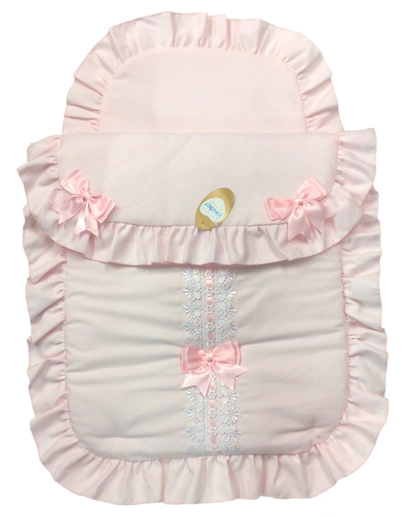 Kinder waffle lace pramset