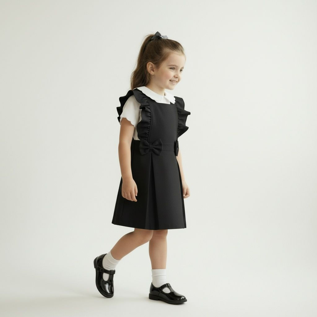 Love & Learn ruffles pinafore