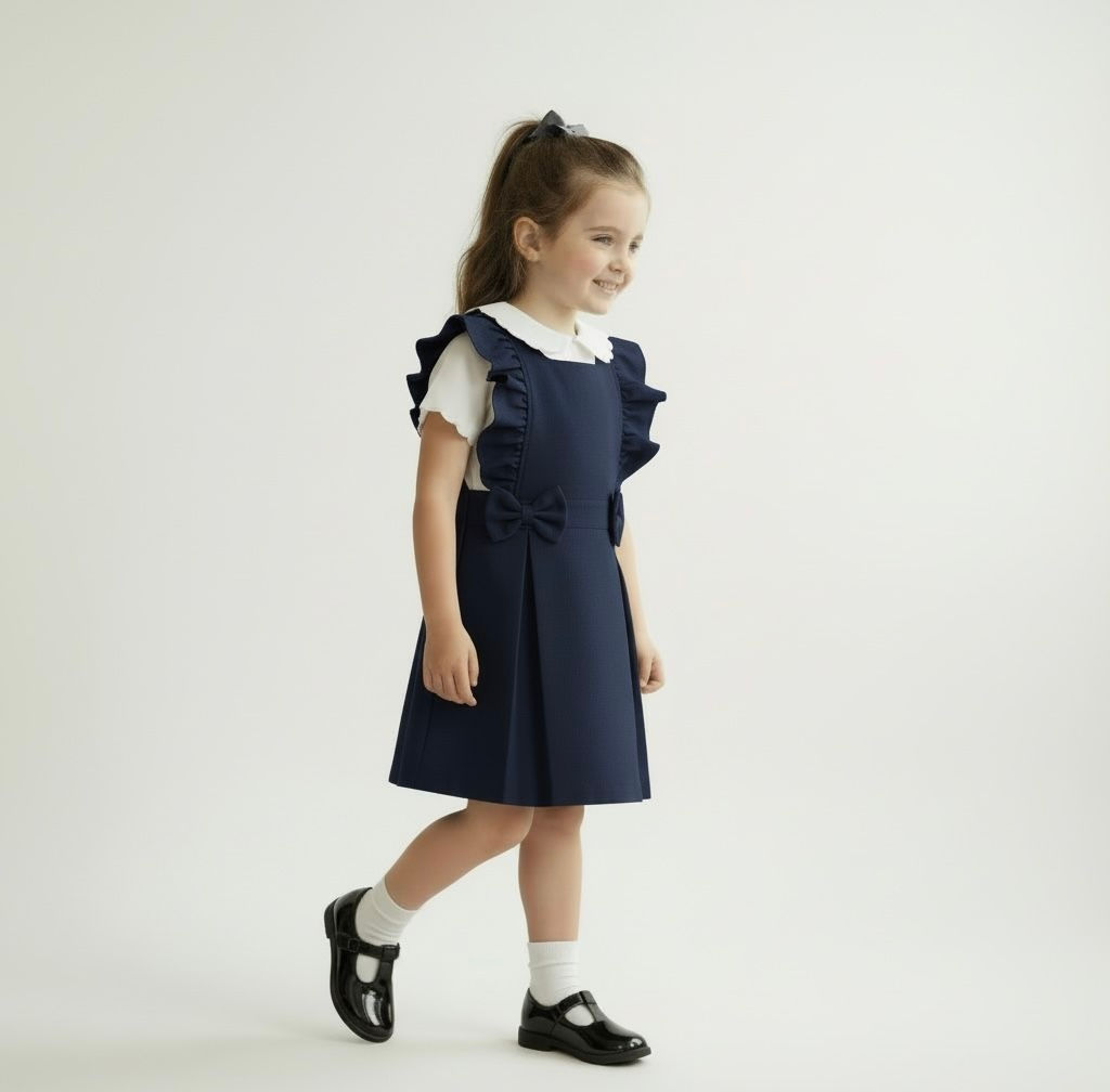 Love & Learn ruffles pinafore
