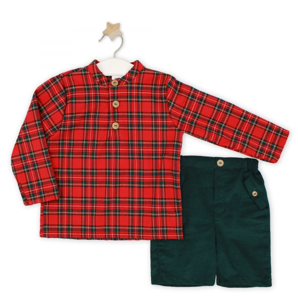 Rapife tartan shorts set