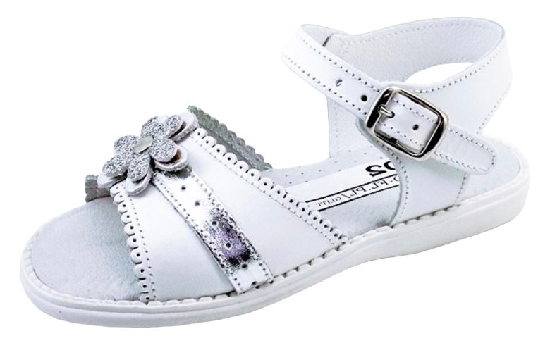 Spanish leather glitter sandals