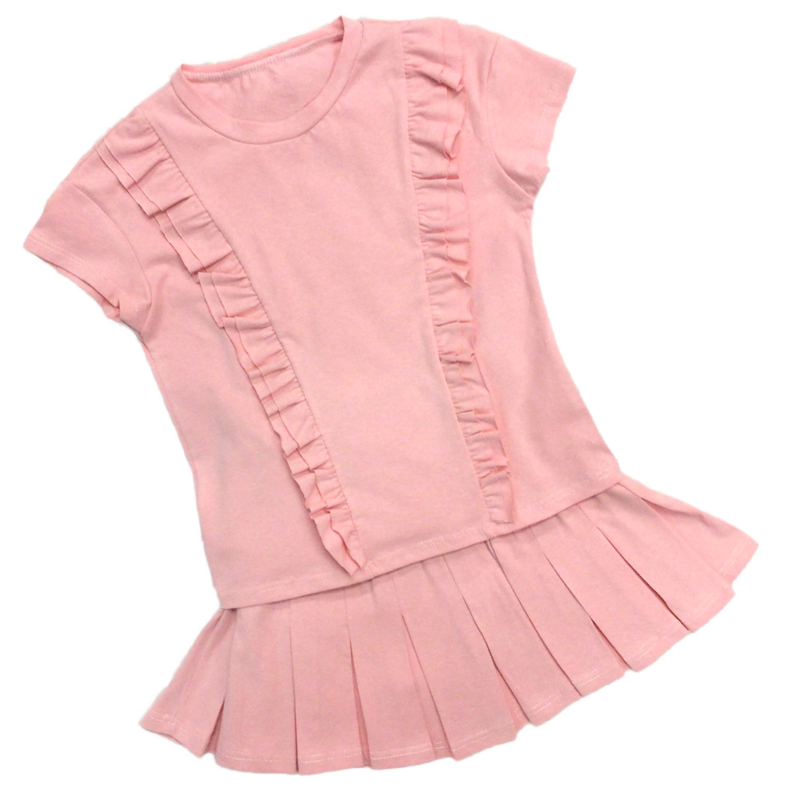 Frill pleat skirt set