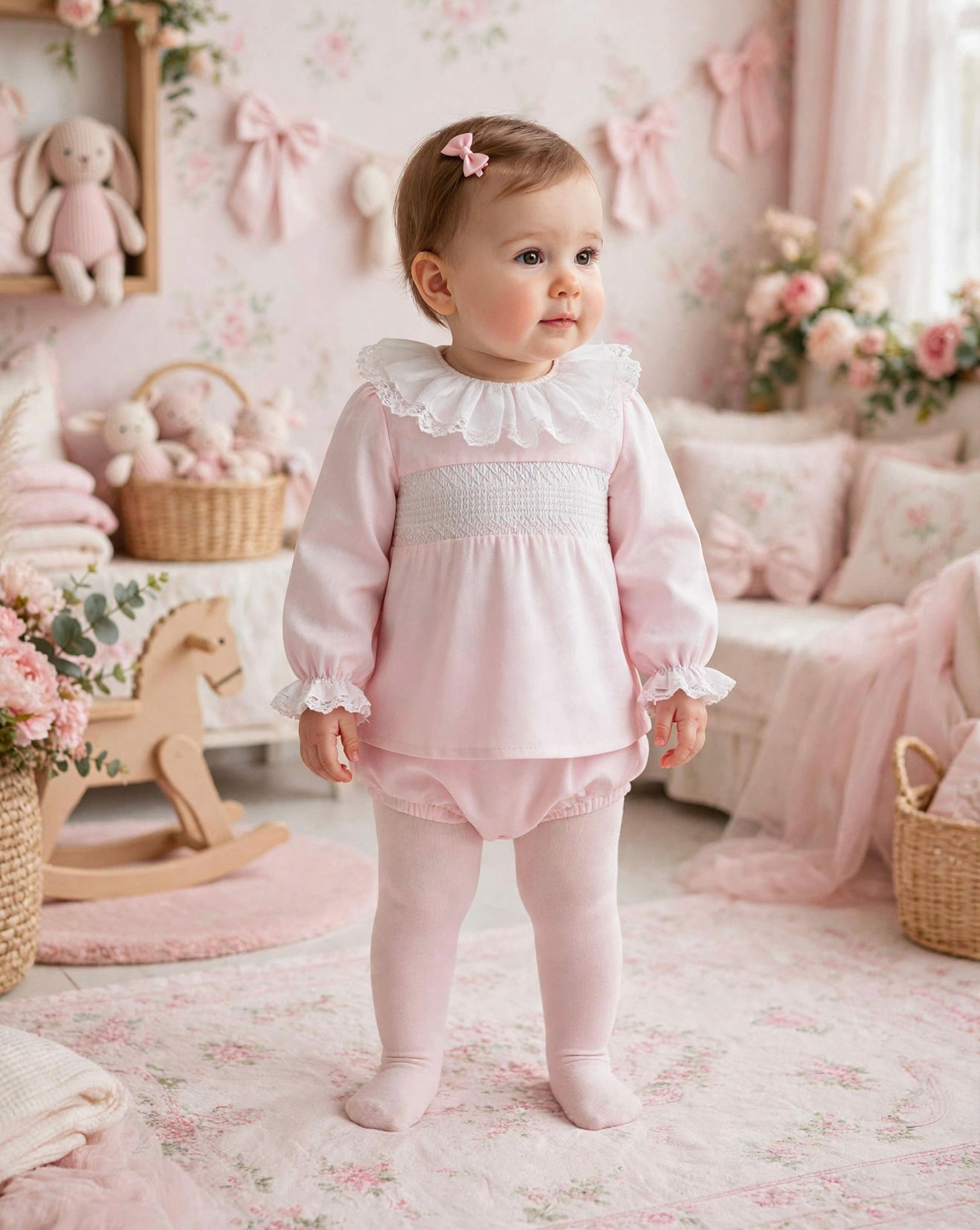 Spanish smocked pant set