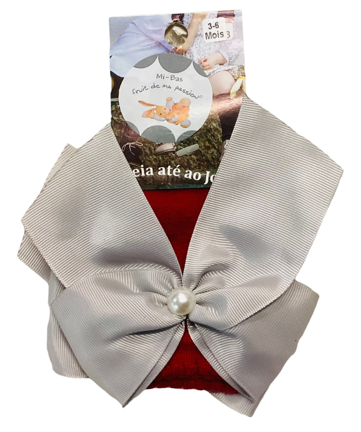 Spanish pearl bow socks