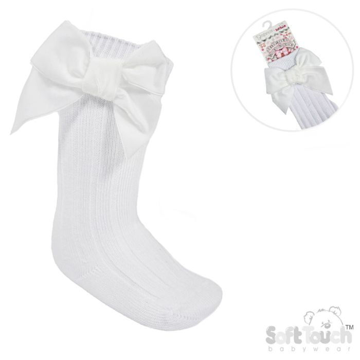 Soft Touch velour bow socks