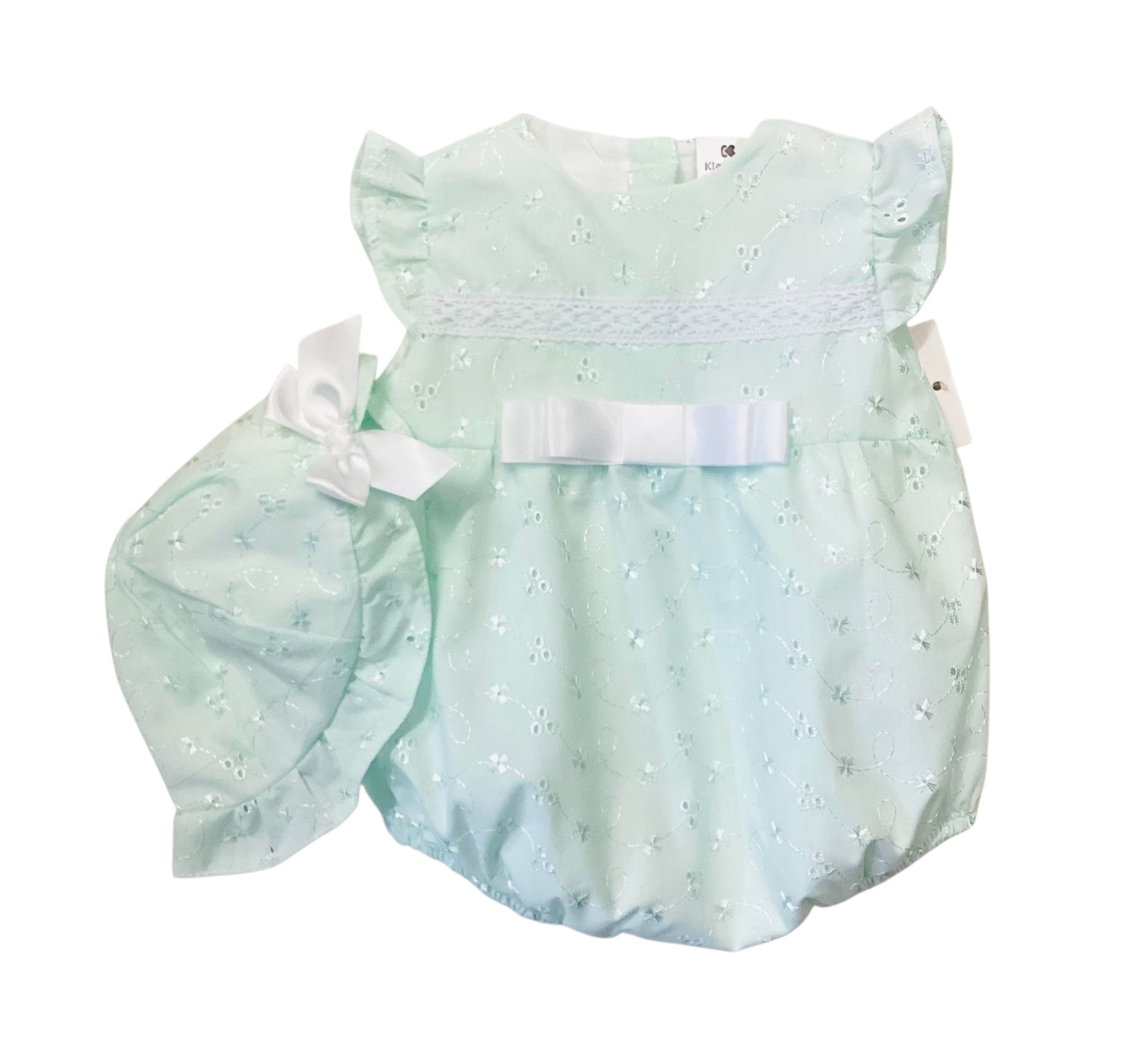 Broderie romper & sunhat set