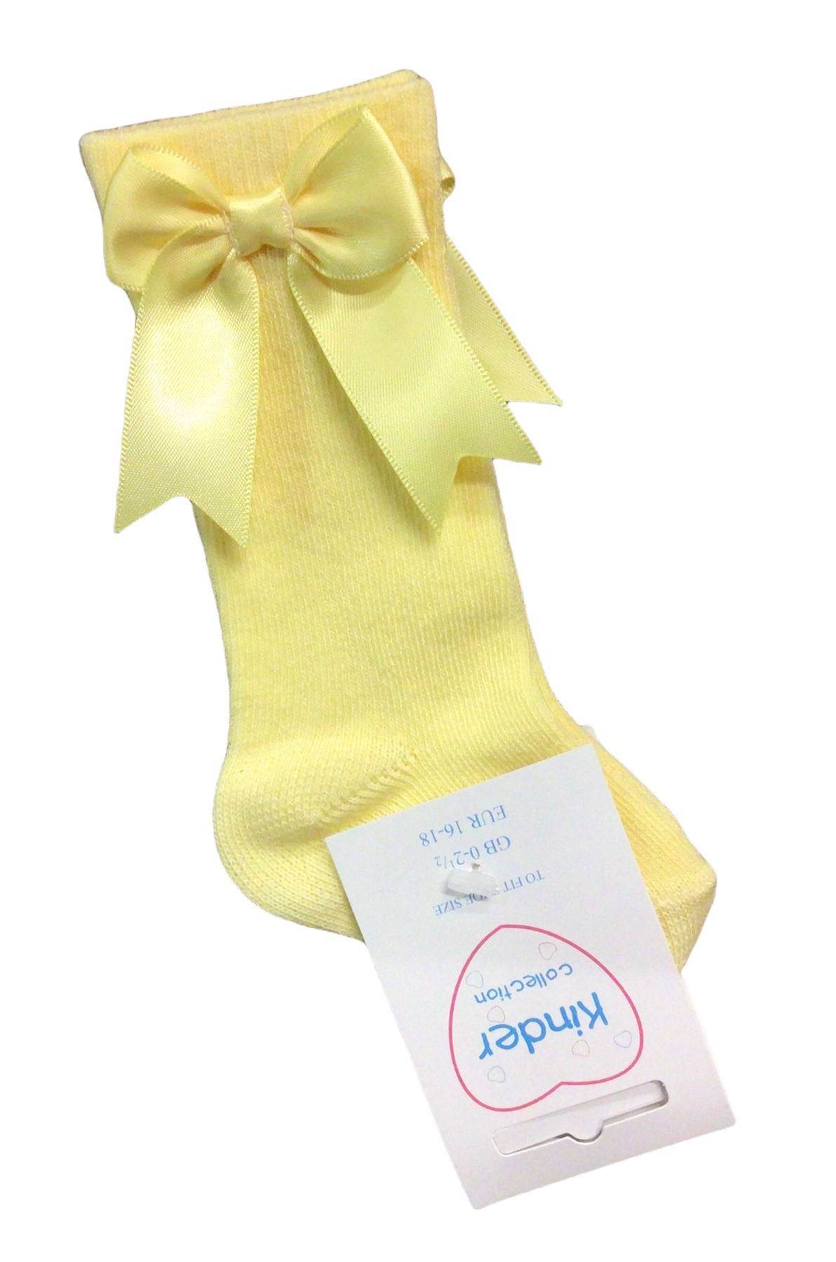 Kinder knee high socks (lemon)