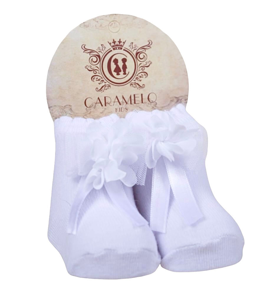 Caramelo Kids tulle bow socks