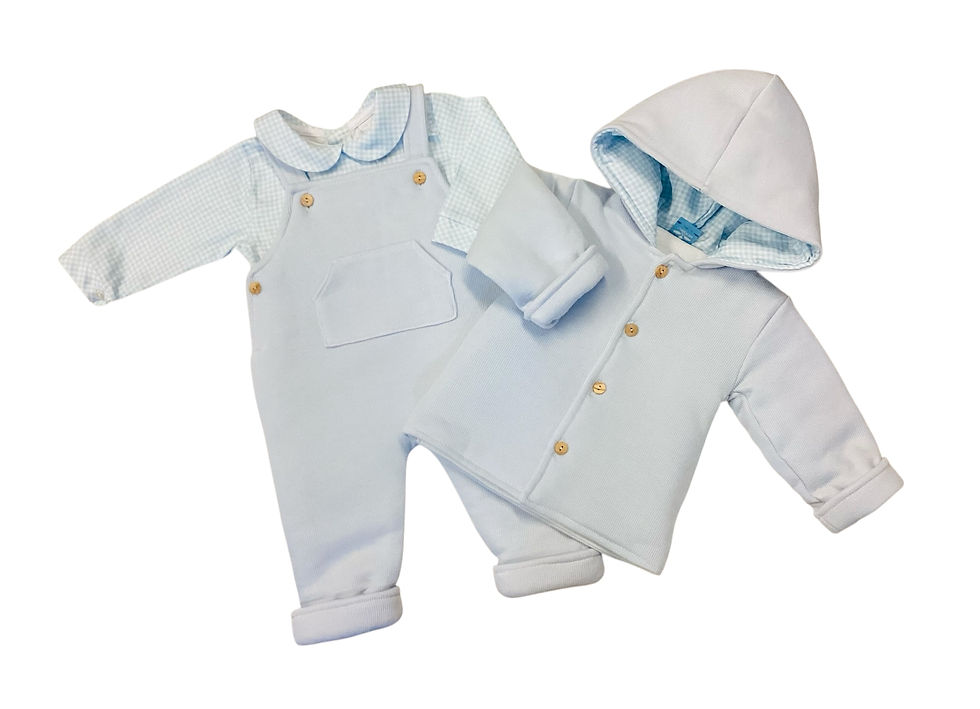 Sardon 3pc dungaree set