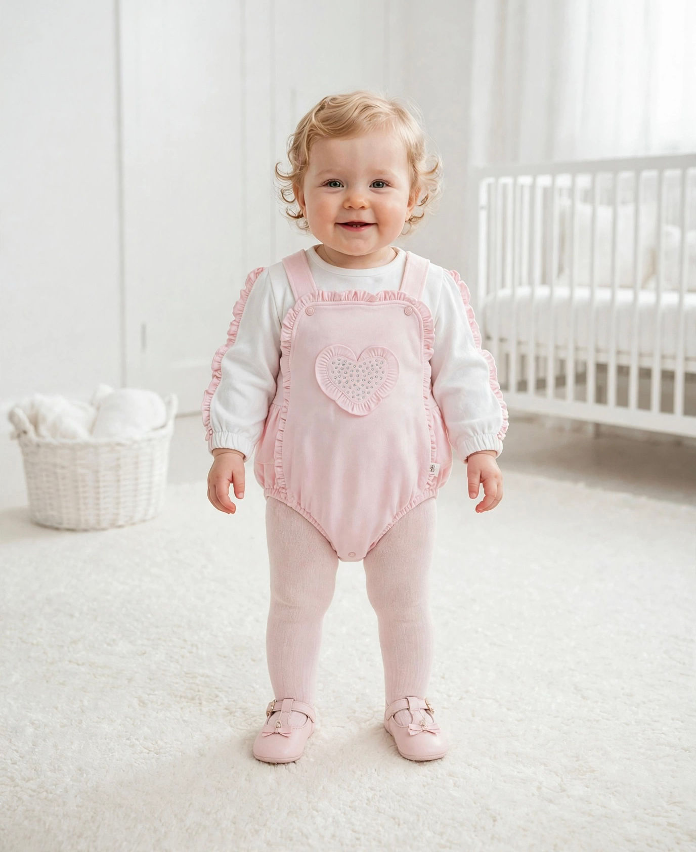 Kleo diamanté heart romper set