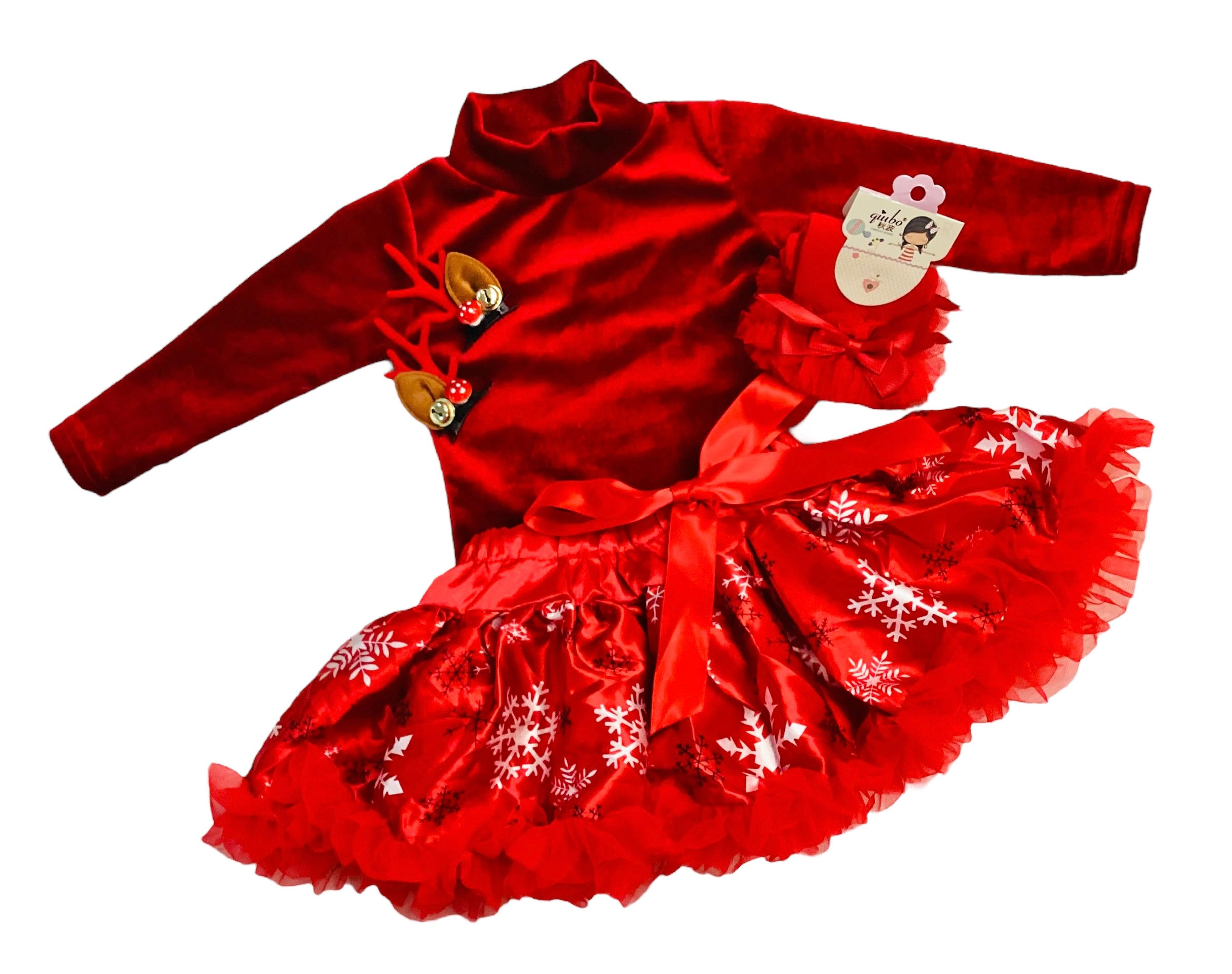 4pc Christmas tutu set