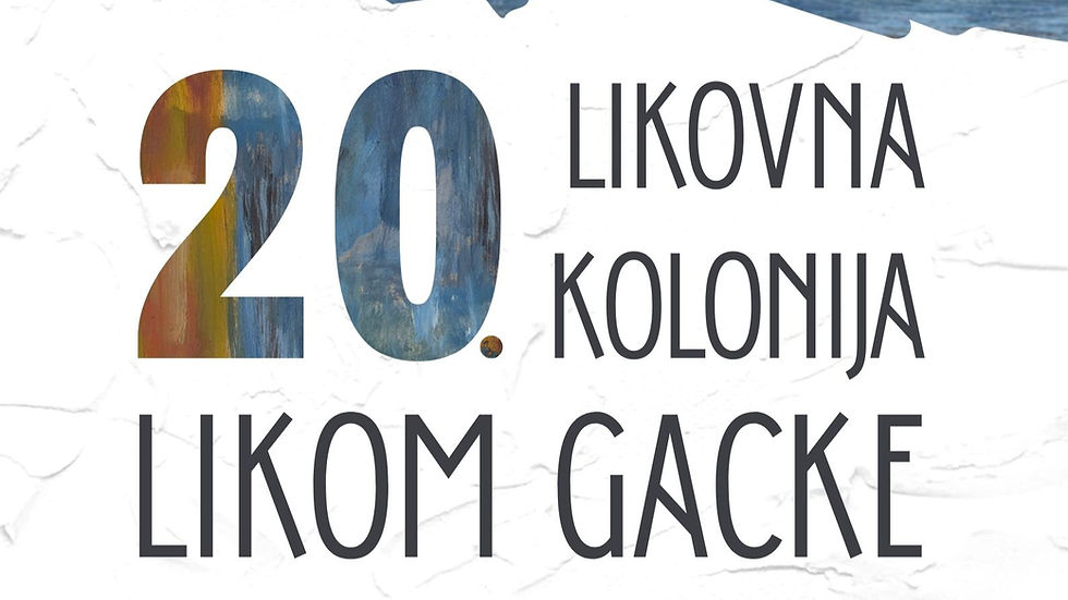 Izložba radova 20. likovne kolonije LIKOM GACKE u Otočcu
