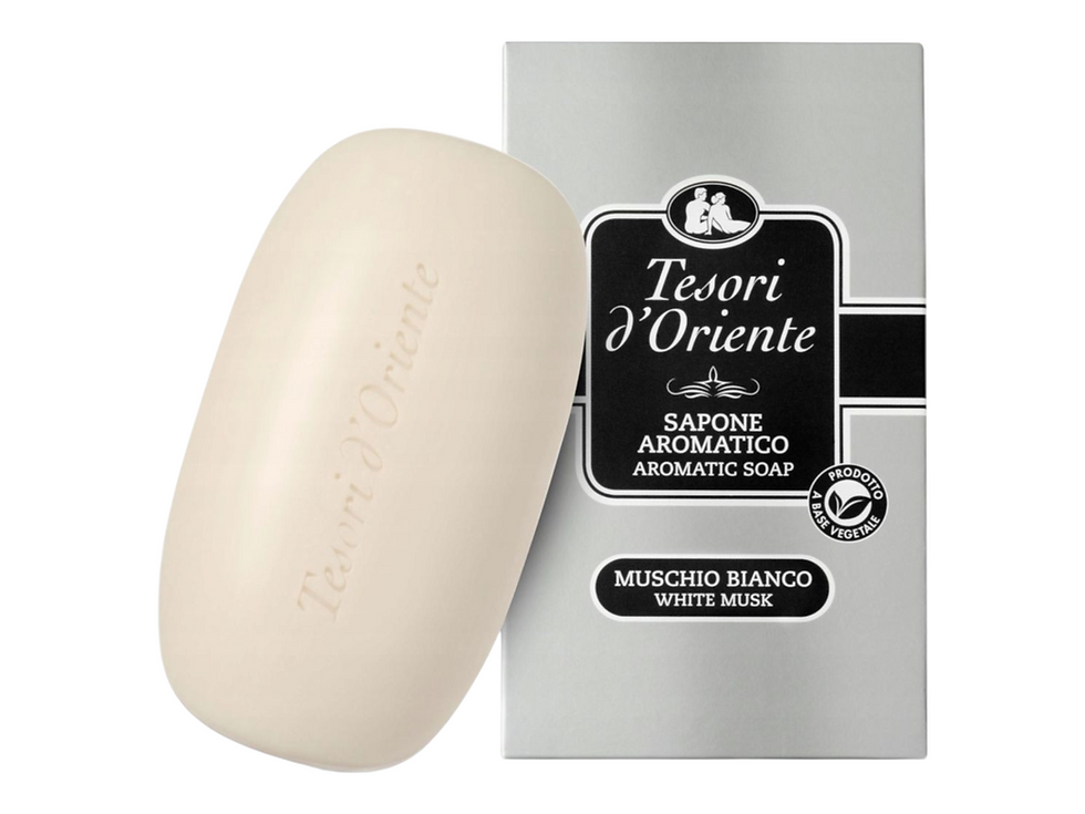 TESORI D'ORIENTE SAPONE MUSCHIO BIANCO 125G IT - MYDŁO KOSTKA